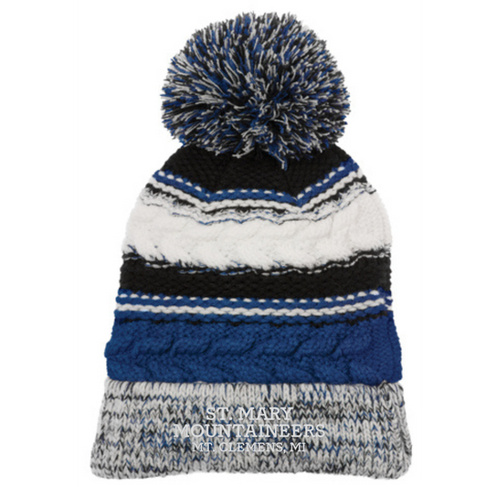 School Spirit Pom Pom Beanie